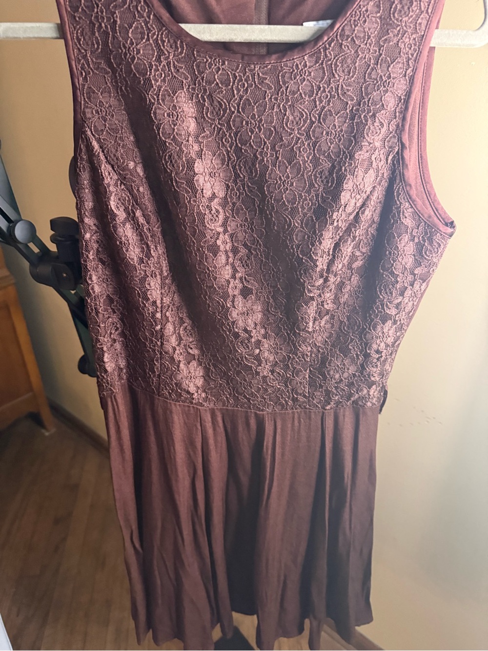 Just Groovz Brown Lace Dress